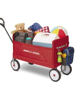 Radio Flyer 3-in-1 EZ Folding Wagon Ride On For Kids, Garden, & Cargo, Red Collapsible Wagon Base 49 81yxghLKVsL