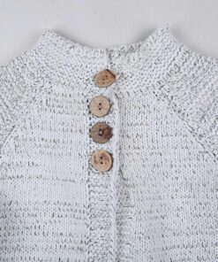 Sunbona Toddler Baby Girls Cute Autumn Button Knitted Sweater Cardigan Warm Thick Coat Clothes 6 Years Beige 11 81yxxhfgJ5L