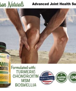 Bradeson Naturals Joint Supplement with Glucosamine Chondroitin Turmeric MSM Boswellia Bromelain & Quercetin.Promotes Joint Health. 90 Capsules. Made in USA 23 81yyOXB3RXL
