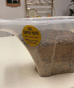 More Birds 3N1 Bird Seed Super Tote and Storage, 5 lb Seed Capacity 29 81yze5mkW7L