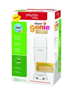 Playtex Diaper Genie Complete Diaper Pail with Odor Lock Technology, White 21 81z K1D1KKL