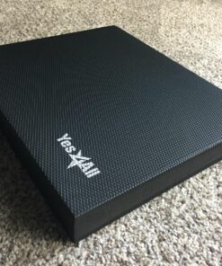 Yes4All Extra Large Foam Balance Pad, Non-Slip Foam Mat for Yoga & Balance Strength Training, Knee Pad for Physical Therapy A'.Black - L - 15,5" x 13" x 2" 30 81z1JFZLUDL