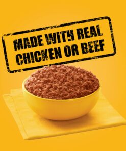 PEDIGREE CHOPPED GROUND DINNER Adult Canned Soft Wet Dog Food Variety Pack, with Chicken and with Beef, 13.2 oz. Cans (Pack of 12) Beef & Chicken 13.2 Ounce (Pack of 12) 24 81z1aTjo18L