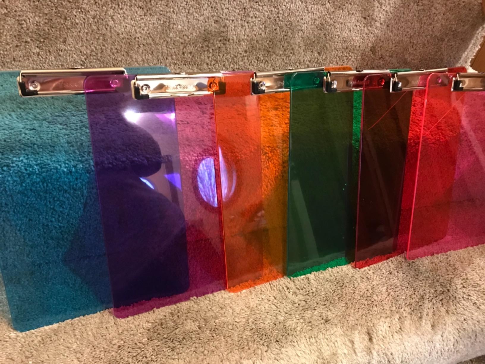 Trade Quest Plastic Clipboard Transparent Color Letter Size Low Profile Clip (Pack of 6) (Assorted) Assorted 11 Trade Quest Plastic Clipboard Transparent Color Letter Size Low Profile Clip (Pack of 6) (Assorted) Assorted - Image 11