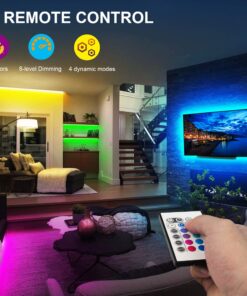 Tv Led Backlight, Maylit 8.2ft Led Strip Lights for 40-60in Tv, USB Powered Tv Lights kit with Remote, RGB Bias Lighting for Room Decor RGB (Remote Control) 8.2FT for 40''-60'' TV 28 81z2qHPIhQL