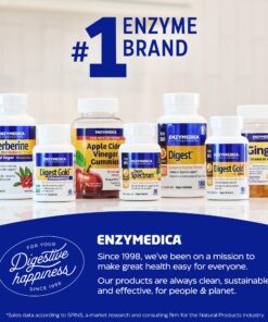 Enzymedica Digest Gold + Probiotics, 2-in-1 Formula for Gut Health, Digestive Enzymes & 1.5 Billion Active Probiotic Cultures, 45 Count (FFP) 45 Capsules (FFP) 18 81z3MbcpV6L