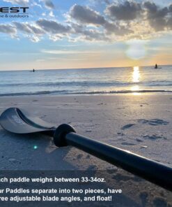 Best Marine and Outdoors Kayak Paddle, Carbon Fiber Shaft & Fiberglass Reinforced Polypropylene Blades, 220cm, 234cm, 250cm, Lightweight Kayak Paddles for Adults, Kayak Oar & Accessories Black 234.0 Centimeters 21 81z3cDIohlL