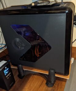 Kantek Mobile CPU Stand with Adjustable Width and Locking Casters, 16-Inch Wide x 7-Inch Deep x 4.8-Inch High (CS200B),Black 32 81z3i XWfwL