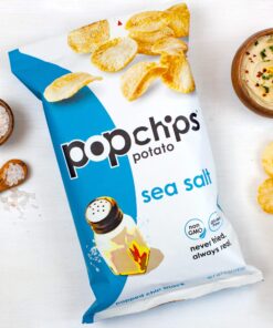 Popchips Potato Chips, Sea Salt, Gluten Free, 5 Ounce (Pack of 12) Salted 5 Ounce (Pack of 12) 7 81z3yV1bnoL