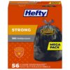 Hefty Strong Large Trash Bags, 30 Gallon, 56 Count