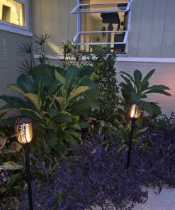 4PCs Solar Torch Lights Outdoor, 43 inch 96 LED, Waterproof Landscape Garden Pathway Light with Vivid Dancing Flickering Flames, with Auto On/Off Dusk to Dawn, for Christmas Lights Decoration 24 81z7qBYnlCL