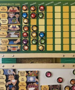 Melissa & Doug Deluxe Wooden Magnetic Responsibility Chart With 90 Magnets 33 81z8VzSKekL