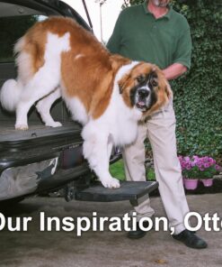 Otto Step Pet Ramp Step Helps Dogs Get in & Out of Car Van SUV | Portable Lightweight Dog Ramp | Simply Slide into 2 inch Trailer Hitch Receiver | No Tools Needed | Essential Pet Gear | Made in USA 27 81zFQGYcL