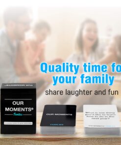 OUR MOMENTS Families: 100 Conversation Starter Cards for Families and Kids - Relationship Building - Car Travel, Road Trip & Card Game for Healthy Loving Family - Questions for Family Activities 27 81zHZ8Y4fdL