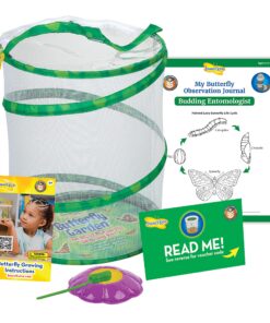 Painted Lady Butterfly Kit - Habitat, STEM Journal, & Voucher for Chrysalis Log & Caterpillars - Grow Your Own Butterfly Kit 41 81zHzGKtyXL