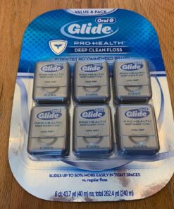 Oral-B Glide Pro-Health Dental Floss, Deep Clean, Mint, 40m, Pack of 6 42 81zIKf66wOL