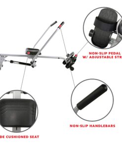 Sunny Health & Fitness Smart Compact Full Motion Rowing Machine, Full-Body Workout, Low-Impact, Extra-Long Rail, 350 LB Weight Capacity and Optional SunnyFit® App Enhanced Bluetooth Connectivity SF-RW5639 34 81zIXNyPvfL