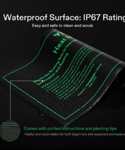 VIVOSUN 10"x 20.75" Seedling Heat Mat and Digital Thermostat Combo Set, UL & MET-Certified Warm Hydroponic Heating Pad for Germination, Indoor Gardening, Greenhouse 10"x20.75" 28 81zIauWuxwL