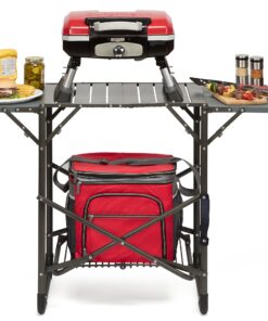 Cuisinart CGG-180T Petit Gourmet Portable Tabletop Propane Gas Grill, Red 17.6 x 18.6 x 11.8-Inch Petit Gourmet Tabletop Gas Grill, Red 40 81zJ8thjOSL