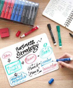 Arteza Dry Erase Markers, Bulk Pack of 52, Chisel Tip, 4 Assorted Colors with Low-Odor Ink, Whiteboard Markers, Back to School Supplies for Classroom, Office, or Home 1 Count (Pack of 52) 12 81zOSYxFI0L