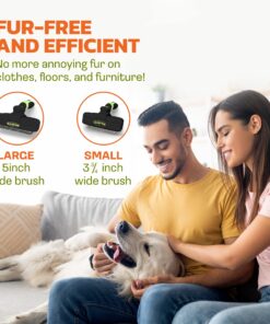 The Pet Portal Self Cleaning Dog Brush for Shedding Slicker Brush Cat Long Haired Pet Brush Grooming Deshedding Supplies - Small Pets Black 23 81zP U0Jb3L