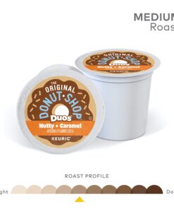 The Original Donut Shop Duos Nutty + Caramel Keurig Single-Serve K-Cup Pods, Light Roast Coffee, 72 Count (6 Packs of 12) 12 Count (Pack of 6) 20 81zQyRmMBL