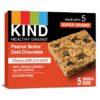 KIND Healthy Grains Bars, Peanut Butter Dark Chocolate, Gluten Free, 1.2 oz, 5 Count (6 Pack) 5 Count (Pack of 6)