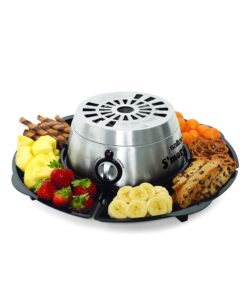 Alternative view of Salton Electric S'Mores Maker - Perfect Gift for Date Night - Temperature Control, 4 Lazy Susan Trays & 4 Roasting Skewers Included
