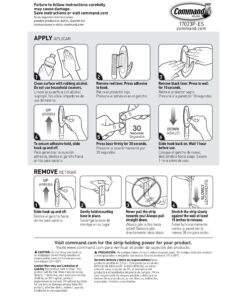 Command Damage Free Hanging Strips for Large Wall Hooks, Removable Adhesive, No Tools, 20 White Strips 25 81zT6ybJEpL 1