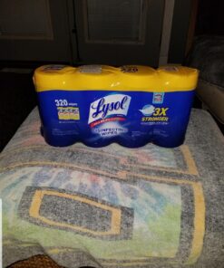 Lysol Disinfectant Wipes, Multi-Surface Antibacterial Cleaning Wipes, For Disinfecting and Cleaning, Lemon and Lime Blossom, 80 Count (Pack of 4) 80 Count (Pack of 4) White Standard Packaging 53 81zUu3SUaQL