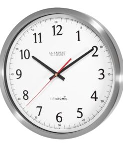 Alternative view of La Crosse Technology 404-1235UA-SS 14 Inch UltrAtomic Analog Stainless Steel Wall Clock