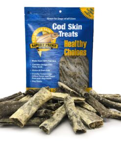 Savory Prime Cod Skin Fish Strips, 16-Ounce, No Artificial Color, All Breed Sizes (62016) 20 81zVw iISWL