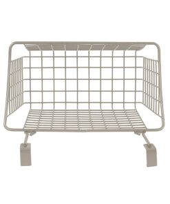 Spectrum Grid Over the Cabinet Wire Storage Basket Large (Satin Nickel Powder Coat) - Organizer for Bathroom, Kitchen, Under Sink, Pantry, Hair Tools, & More 27 81zVz1ABIlL 1