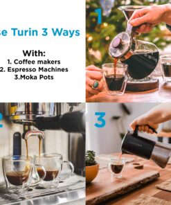 GROSCHE Turin Double Wall Glass Espresso Cups WITH HANDLES - Insulated Glass Cappucino Mugs - Clear Mug - Double Walled Latte Cup - Espresso Mugs (2.35 fl oz - Set of 2) With handle 1 EA 13 81zWdovhFvL