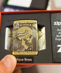 Zippo Skull Lighters Antique Brass 43 81zXZ990CiL
