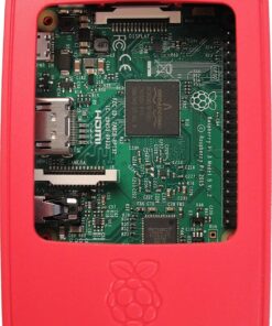 Raspberry Pi RASPBERRY-PI3-CASE Official Raspberry Pi 3 Case, Red/White Single 23 81zYlD9w2XL