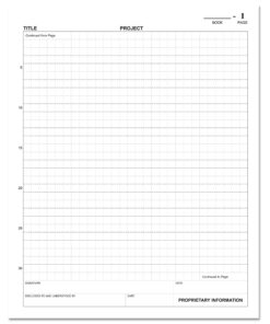 BookFactory Engineering Notebook/Engineer Graph Paper Notebook/Quadrille 4 X 4 Quad Ruled Book - 96 Pages (.25" Lab Grid Format), 8" x 10", Black Cover, Smyth Sewn Hardbound (LIRPE-096-SGR-A-LKT4) 12 81zZqxKDGYL