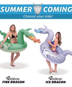GoFloats Dragon Party Tube Inflatable Rafts - Choose From Fire Dragon and Ice Dragon, Pool Floats for Adults and Kids Ice Dragon Party Tube 27 81zd8FPK3yL
