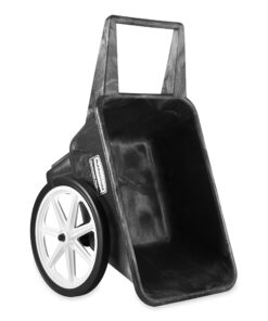 Rubbermaid Commercial Big Wheel Cart, 200 Pound Capacity, Black, FG565461BLA Unassembled 10 81zeJfbDlRL