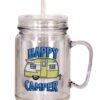 Spoontiques 17896 Happy Camper Mason Jar, Multicolor 16 81zeaNEm7DL