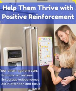 Fun Behavior Reward Chart for Kids – I Can Do It! Chore Chart for Kids with 3D Stars & Tiles – Good-Behavior Chart for Kids at Home or School for Focus, Responsibility, & More by Kenson Kids, 66 Pcs. 21 81zh2KCY YL 2