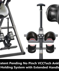 INNOVA HEALTH AND FITNESS ITM5900 Advanced Heat and Massage Inversion Table, Gray/Black 47 81zhpFt7ZLS