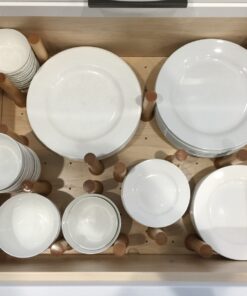 Rev-A-Shelf Adjustable Pegboard Drawer Divider Organizer, Trim to Fit Wooden Kitchen Cabinet Storage Utensil, Pots & Dish Rack, 30" x 21", 4DPS-3021 30 x 21 30 81zi7skJa L