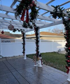 vita Valencia 12' x 16' Attached Vinyl Pergola 48 81zjYn88EsL