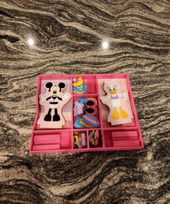Melissa & Doug Disney Minnie Mouse and Daisy Duck Magnetic Dress-Up Wooden Doll Pretend Play Set (40+ pcs) - Toys, Dress Up Dolls For Preschoolers And Kids Ages 3+ Minnie & Daisy 35 81zlCyPV2vL