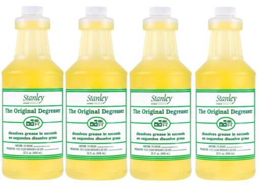 STANLEY HOME PRODUCTS Original Degreaser - Removes Stubborn Grease & Grime - Powerful Multipurpose Cleaning Solution for Home & Commercial Use (4 Pack) 32 Fl Oz (Pack of 4)