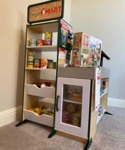 Melissa & Doug Freestanding Wooden Fresh Mart Grocery Store - Supermarket Pretend Play, Kids Play Store, Toy Food Stand For Toddlers And Kids Ages 3+ - FSC-Certified Materials 51 81zpmEsTMCL 2