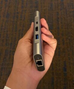 Hiearcool USB C Hub Ethernet,4K@60 USB C to HDMI Hub,8 IN1 Multi-Port USB C Adapter Type C Dock Dongle Compatible for MacBook Pro Air Ipad Dell Lenovo Grey 31 81zrE0rw1NL