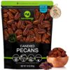 Nut Cravings - Candied Pecans Honey Glazed Praline, No Shell (16oz - 1 LB) Bulk Nuts Packed Fresh in Resealable Bag - Healthy Protein Food Snack, All Natural, Keto Friendly, Vegan, Kosher Pecans Candied 1 Pound (Pack of 1)