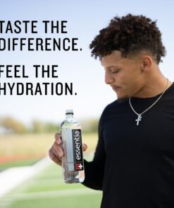 Essentia Bottled Water, Ionized Alkaline Water; 99.9% Pure, Infused with Electrolytes, 9.5 pH or Higher with a Clean, Smooth Taste, 23.67 Fl Oz (Pack of 24) 15 81ztQursjHL